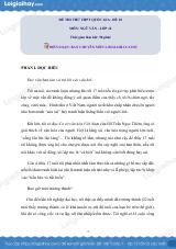 Đề số 10 - Đề thi thử THPT Quốc gia môn Ngữ văn